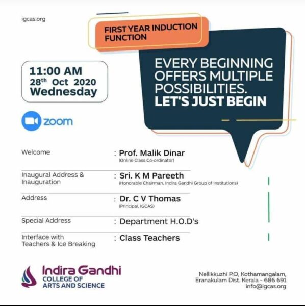 FIRST YEAR INDUCTION FUNCTION